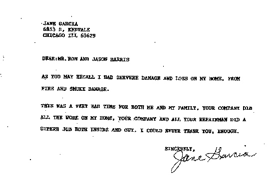 Jane Garcia Testimonial